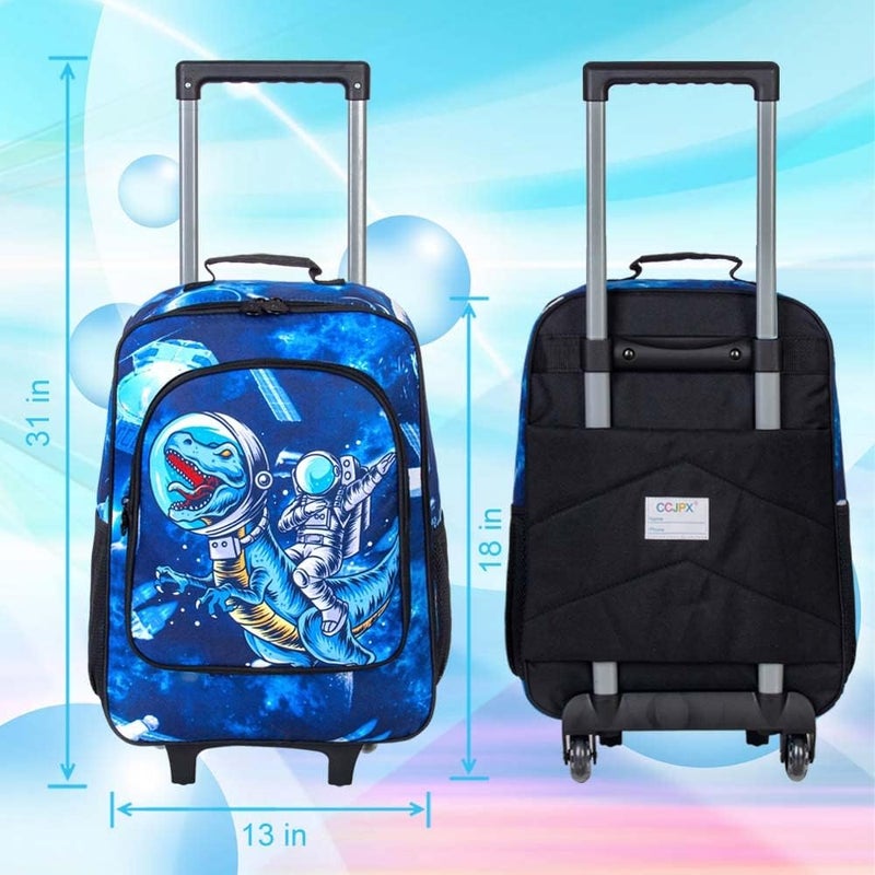 KLFVB Kids Luggage for Boys Girls, Cute Rolling Wheels Suitcase for Toddler, Children Travel Carry on Suitcase - Image 3